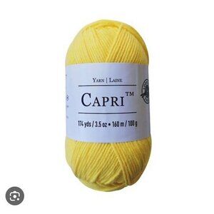 Loops & Thread Capri Cotton Bright Yellow Colorway